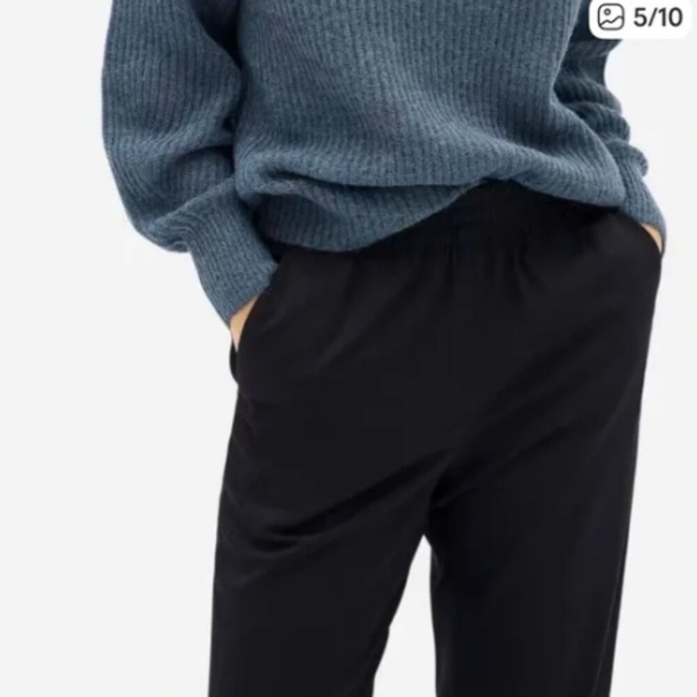 Everlane The Italian GoWeave Easy Pant - Black Size 12